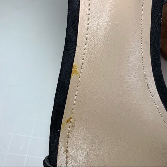 Style CHARLES Black Suede Cork Wedge Sandal Sz 7 - Picture 12 of 12